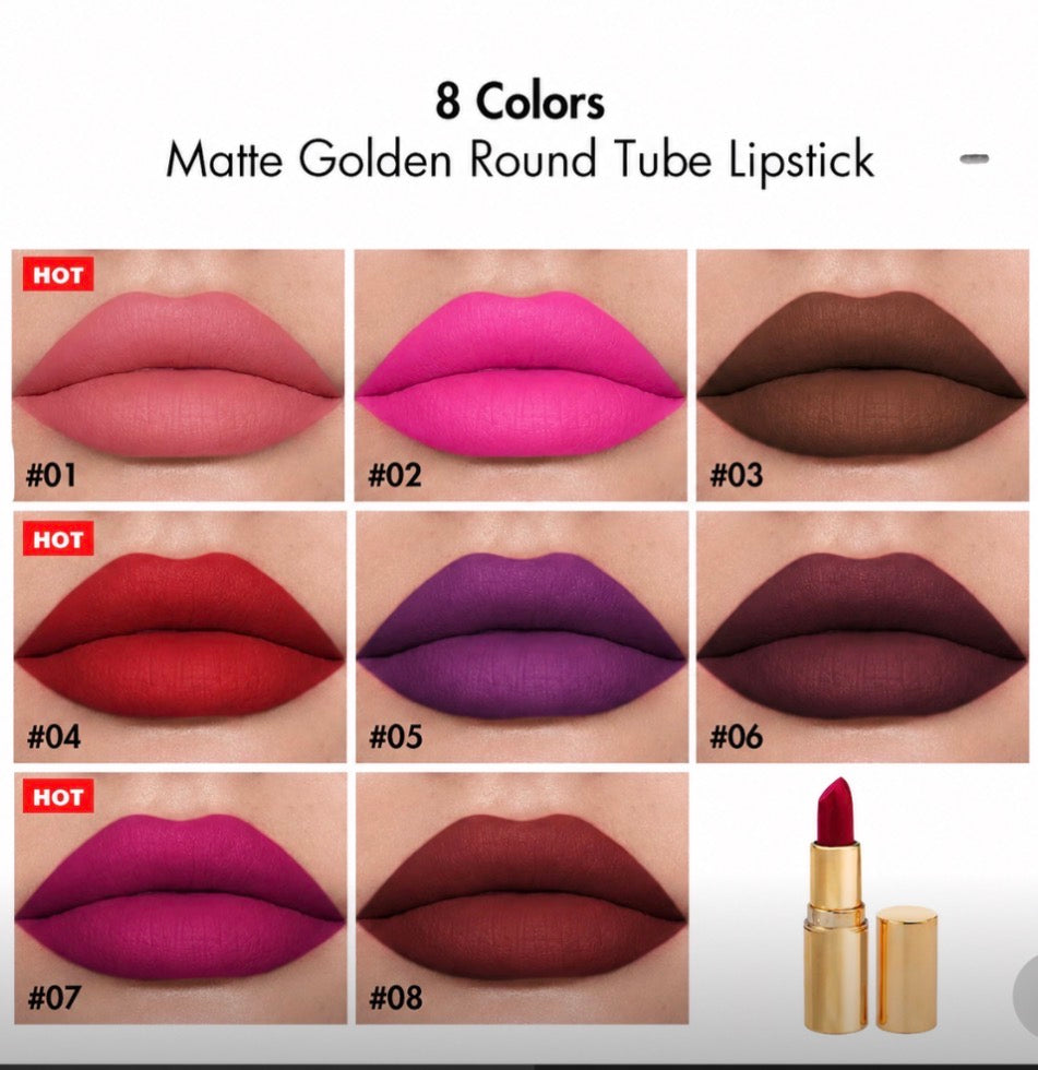Lipsticks 8 piece colour shade can be customised with your own logo