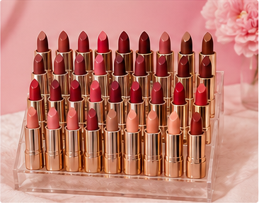 25 colour shade lipsticks