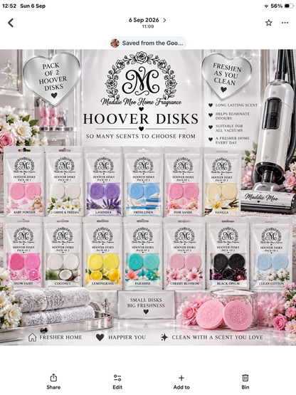 Hoover disks scented wardrobe drawer bags